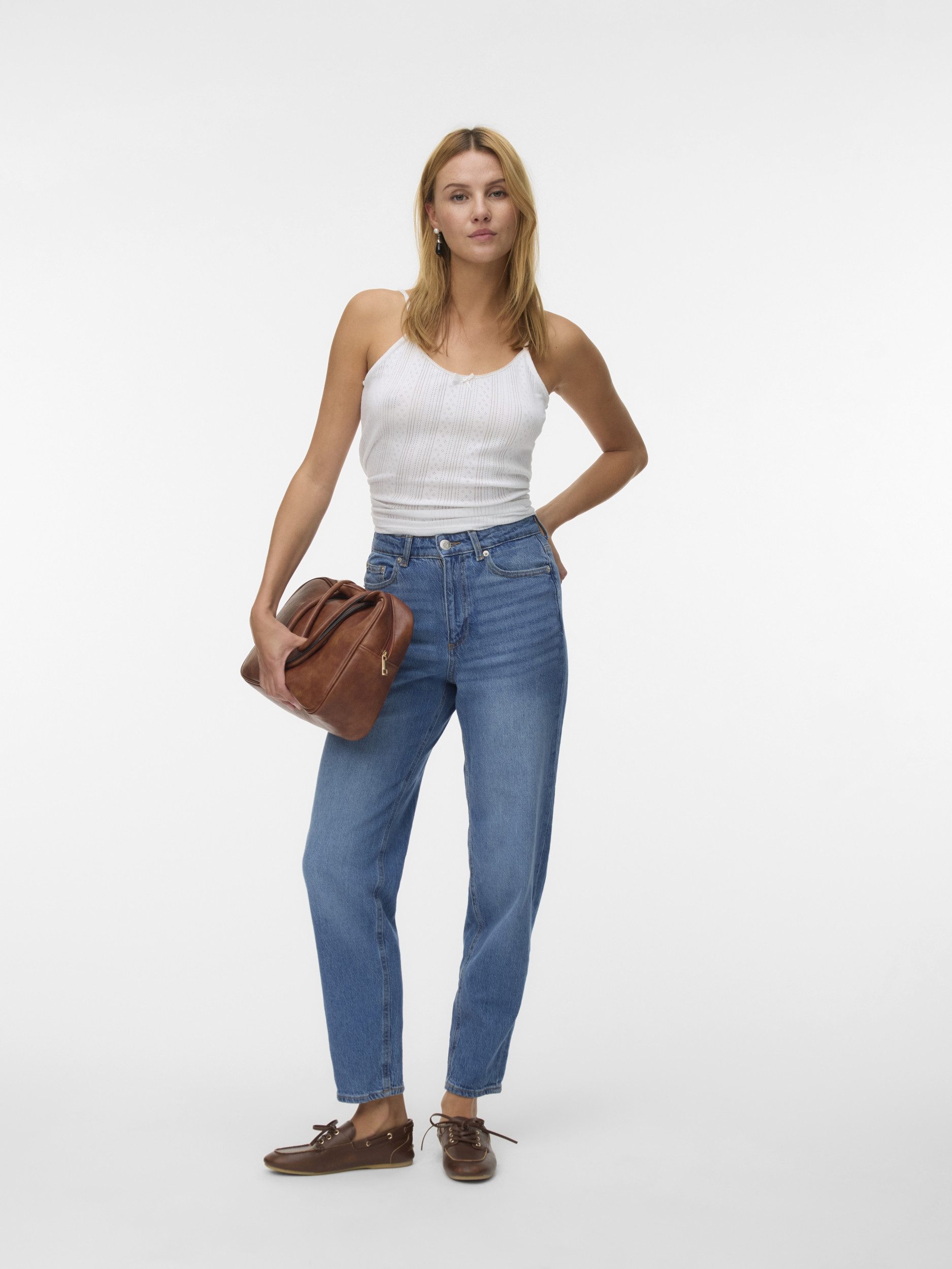Vero Moda Bequeme Jeans VMTESSA HR MOM JEANS RA380 GA NOOS