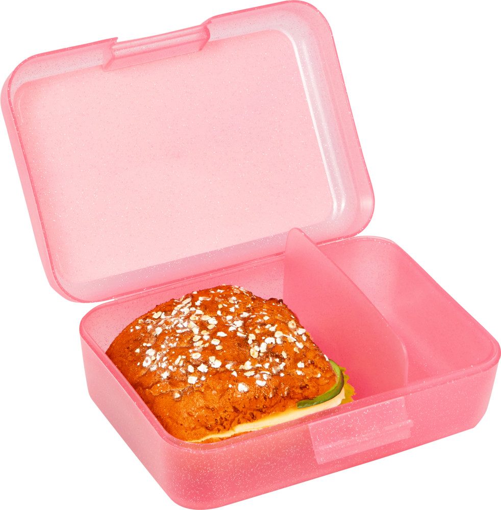 COPPENRATH DIE SPIEGELBURG Lunchbox Butterbrotdose Brotdose Brotzeibox Prinzessin Lillifee rosa, Kunststoff, (Set, 2-tlg., 1), herausnehmbarer Trennschale