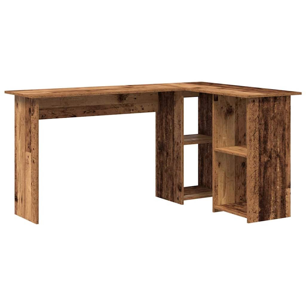 vidaXL Schreibtisch Schreibtisch mit Regal Altholz günstig online kaufen