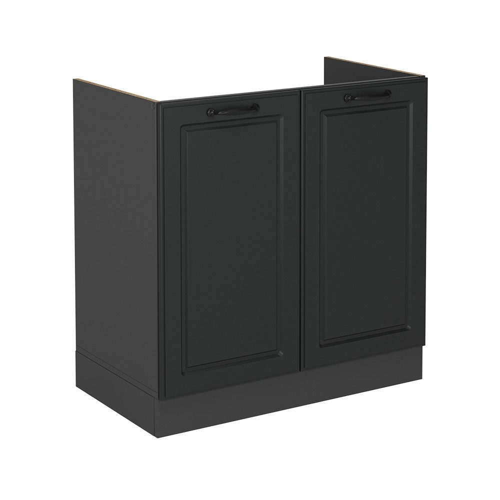 Vicco Spülenunterschrank R-Line, Anthrazit Landhaus/Anthrazit, 80 günstig online kaufen