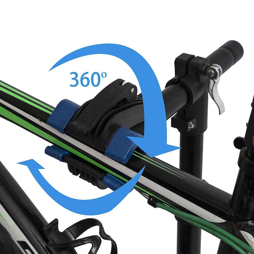Fahrrad-Montageständer drehbar 360° Fahrradmontageständer Lackschonend Reparaturständer (Stück), höhenverstellbar Mucola