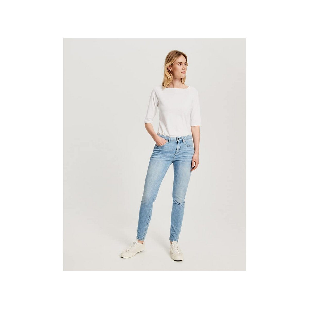 OPUS Slim-fit-Jeans hell-blau regular (1-tlg)