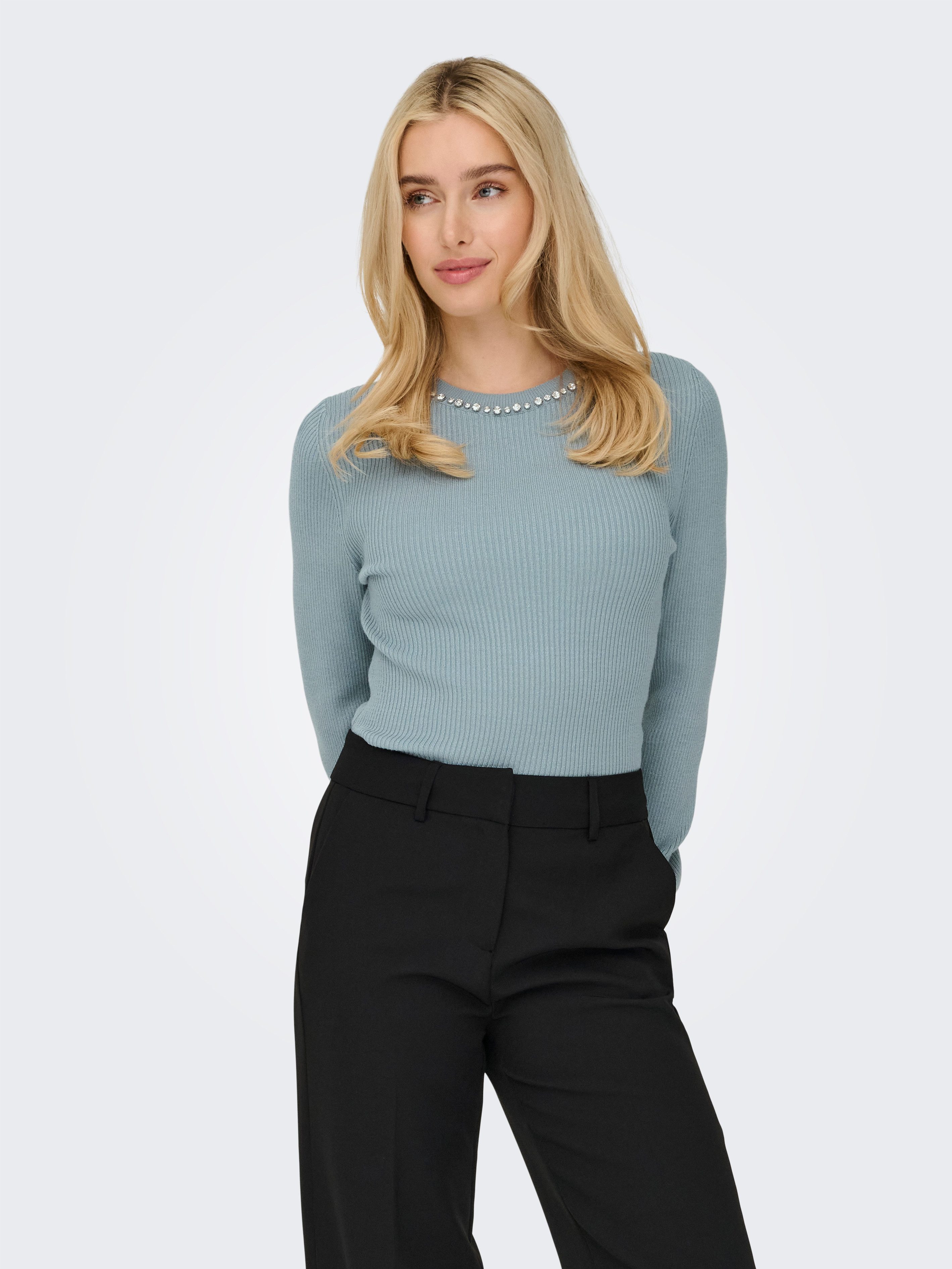 ONLY Rundhalspullover ONLNATASCHA LS BLING O-NECK günstig online kaufen