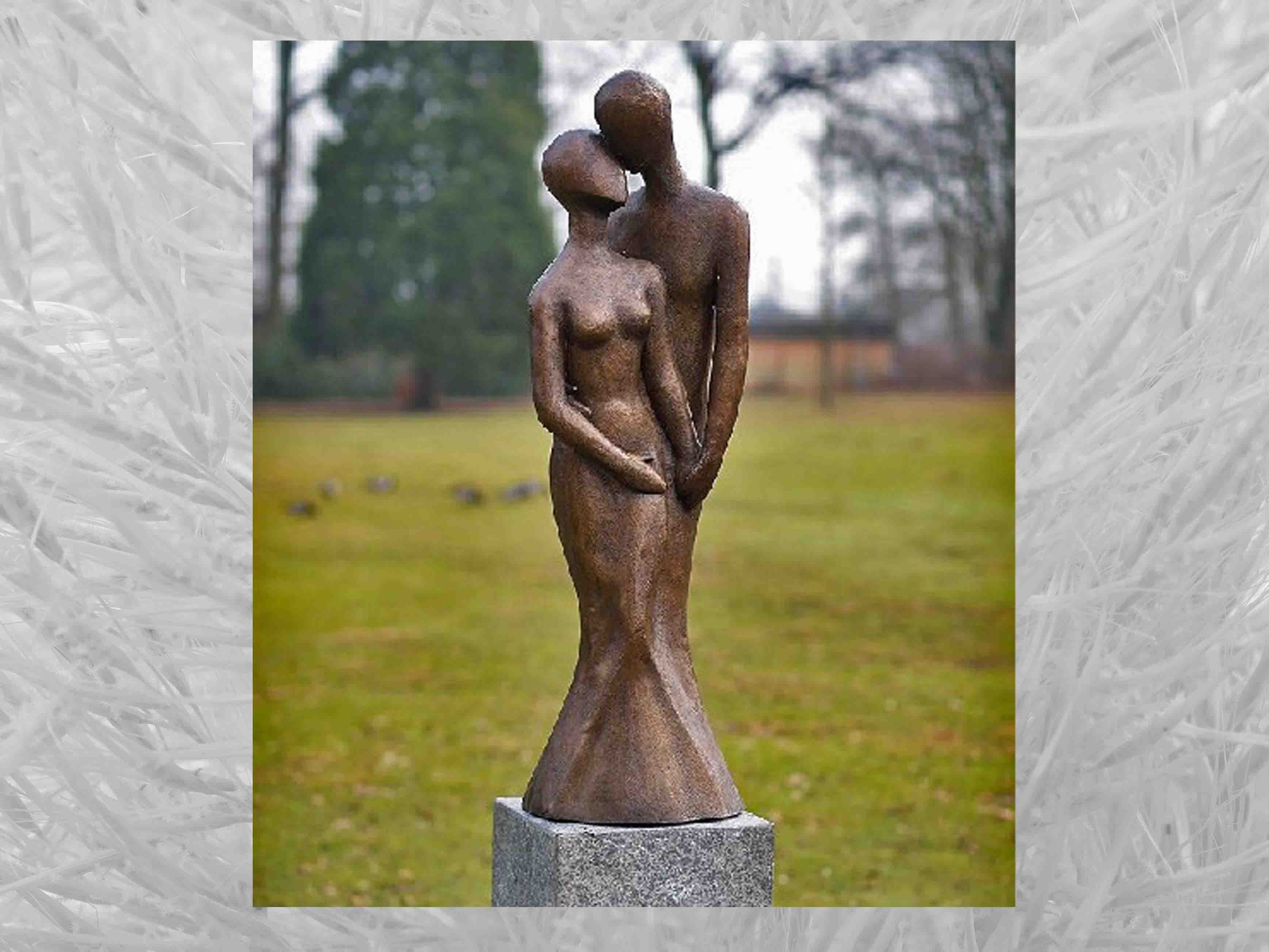 IDYL Bronze-Skulptur IDYL Bronze Gartenfigur Liebespaar,