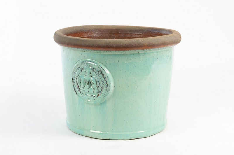 Teramico Pflanzkübel »Blumentopf Keramik "Provence I" 45x34cm Grün«, 100% Frostfest