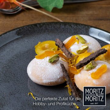 Moritz & Moritz Dessertteller Moritz & Moritz 6tlg Dessert Teller Anthrazit Geschirr Set Digital, (6 St), für 6 Personen spülmaschinen- und mikrowellengeeignet