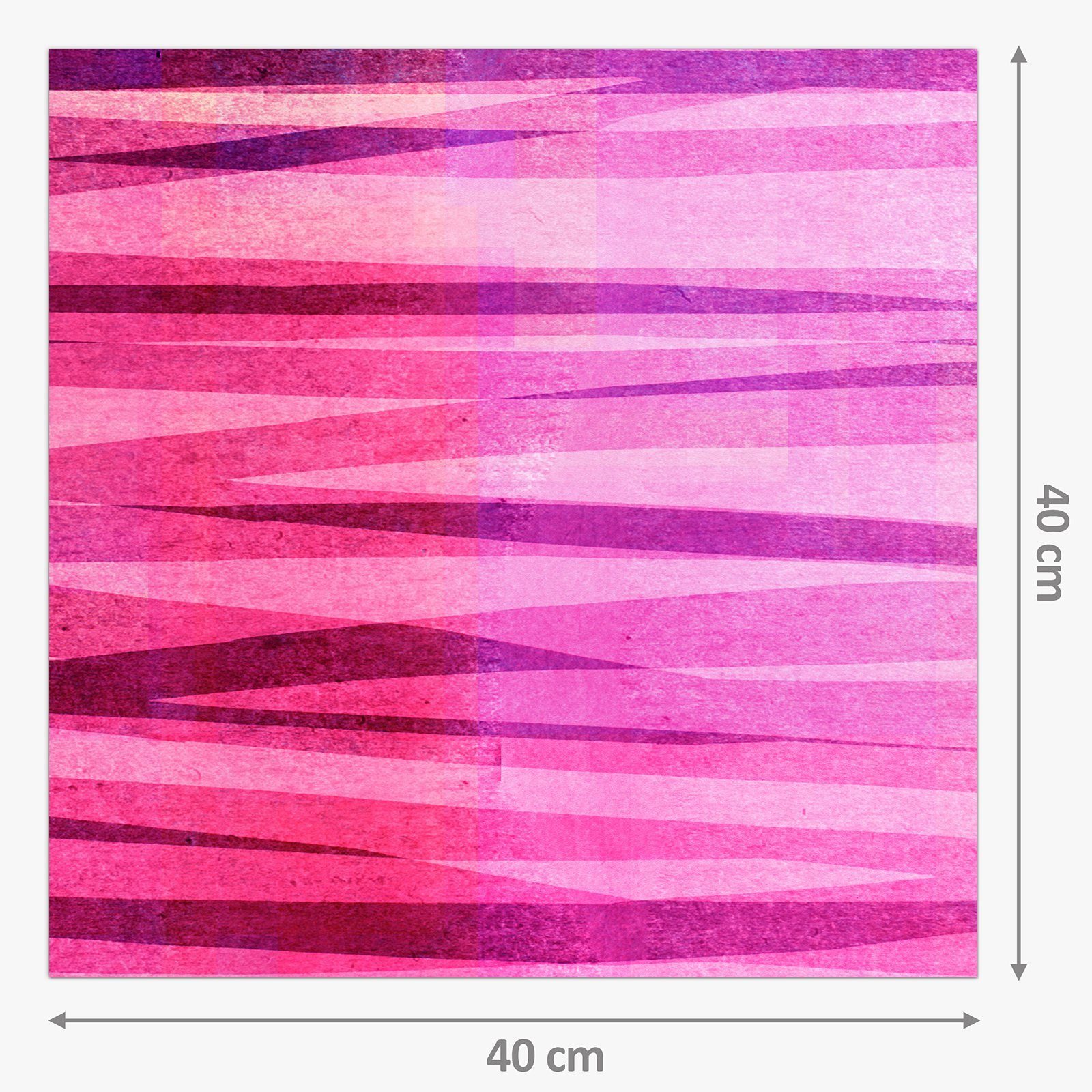 Gestreiftes Primedeco Glas Muster Küchenrückwand Spritzschutz