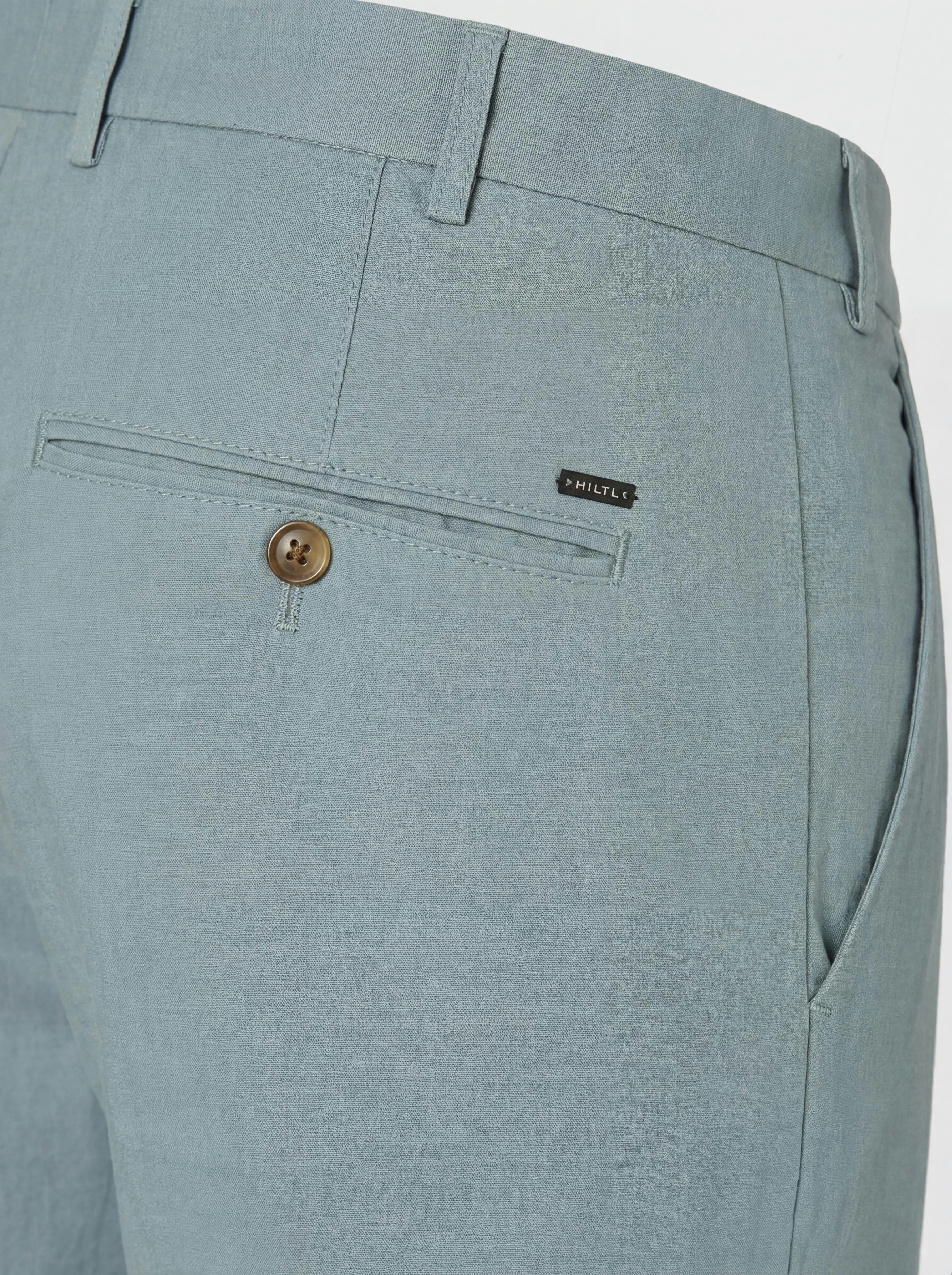 Hiltl Chinos Taura Chino Hose Herren Slim Fit Summer Popeline, hellblau, 50 leichte atmungsaktive Sommerhose aus Baumwolle mit Lyocell und Stretch