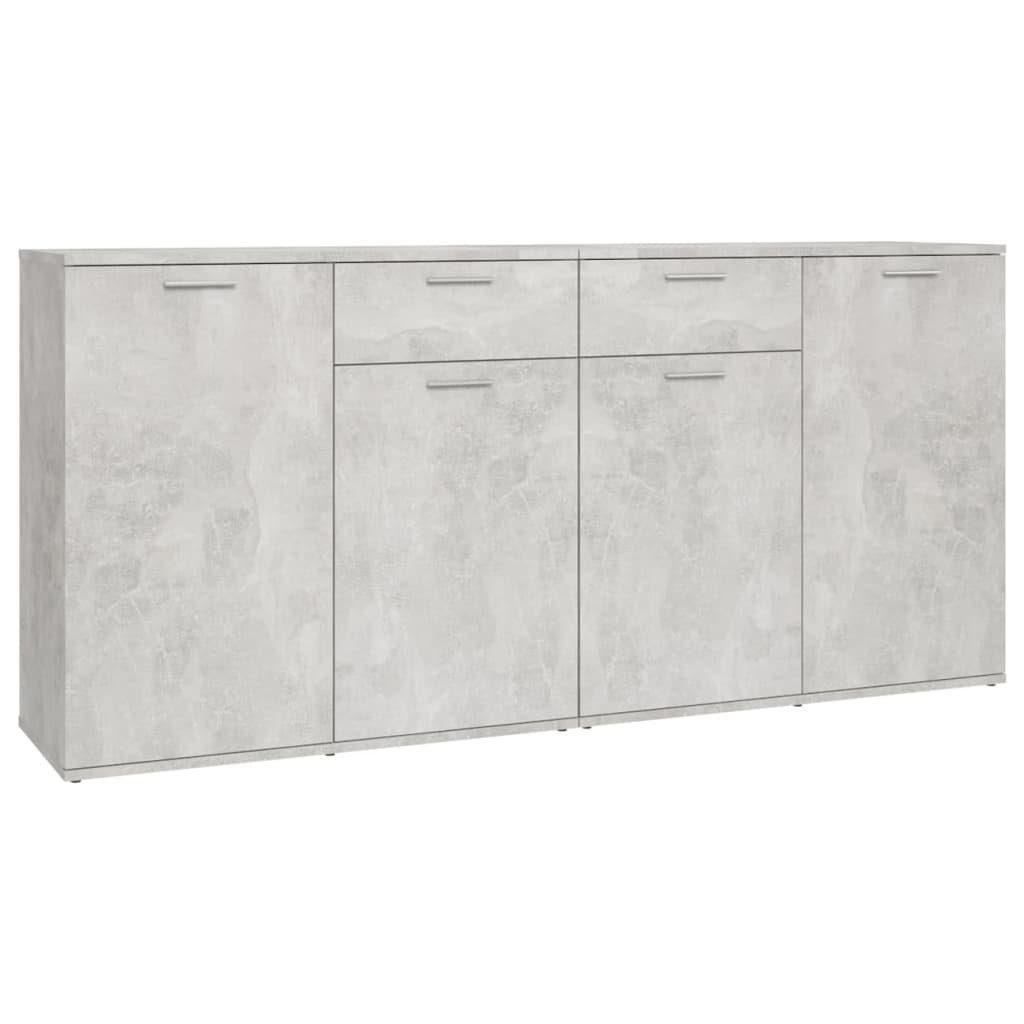 furnicato Sideboard Betongrau 160x36x75 cm Holzwerkstoff (1 St) günstig online kaufen