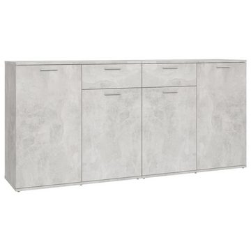 furnicato Sideboard Betongrau 160x36x75 cm Holzwerkstoff