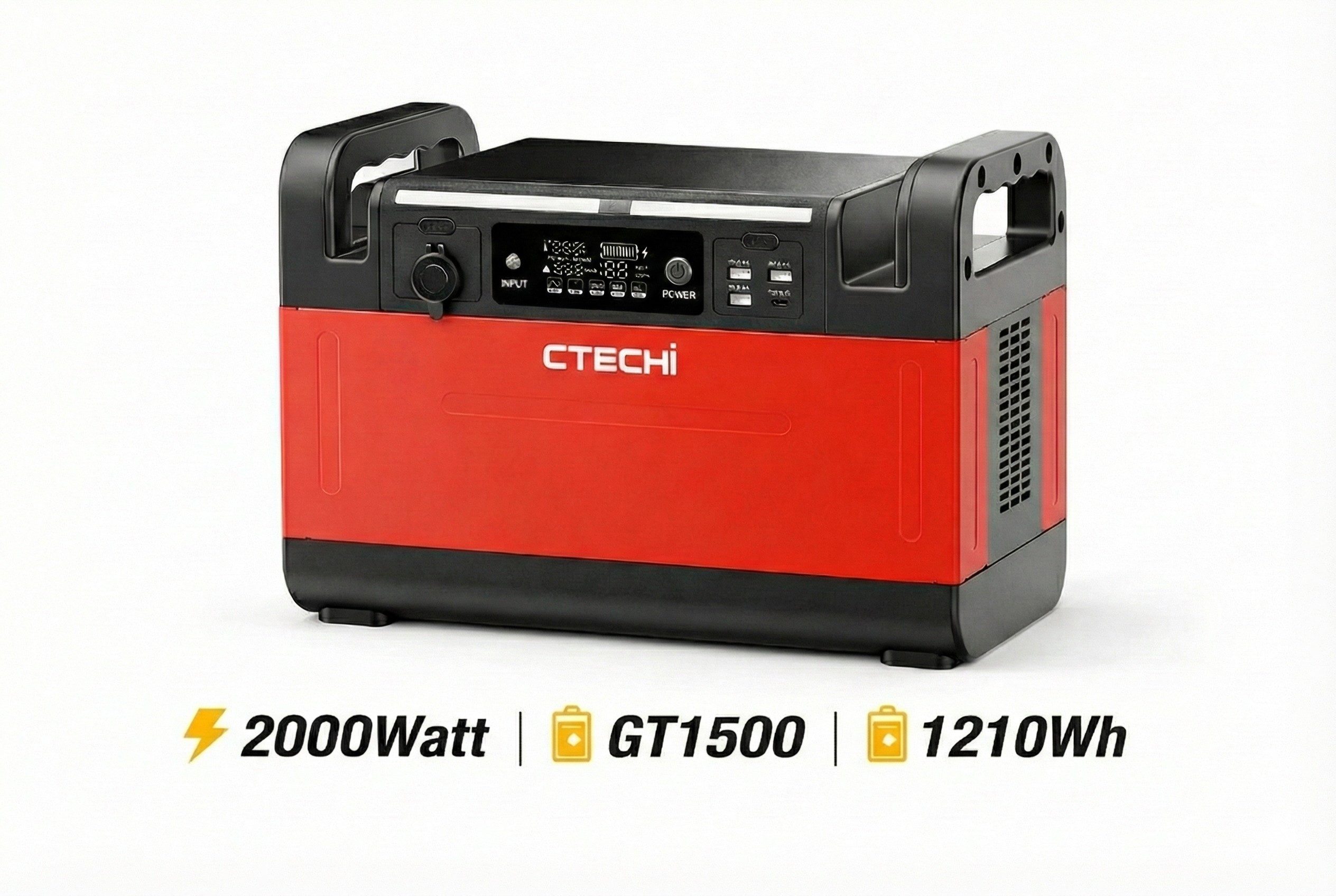 CTECHi GT1500 2000Watt 1210Wh Kapazität Solar Generator Powerstation Powerstation