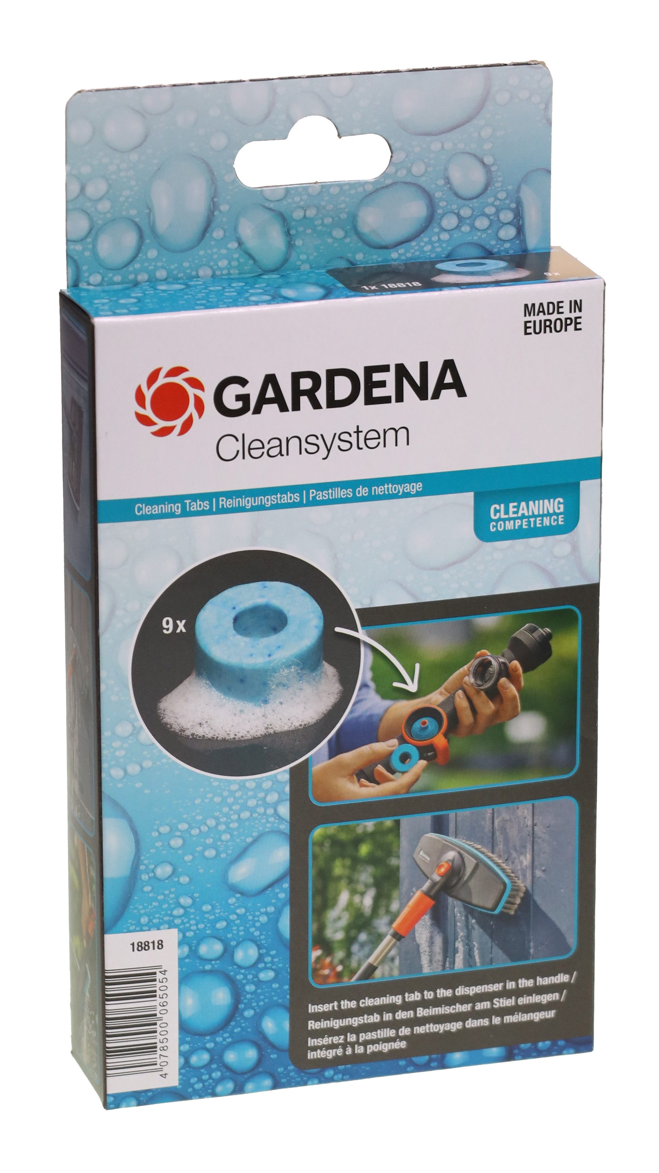 GARDENA Bewässerungssystem Gardena 18818-20 Reinigungstabs (9 Stück) für Cleansystem-Serie