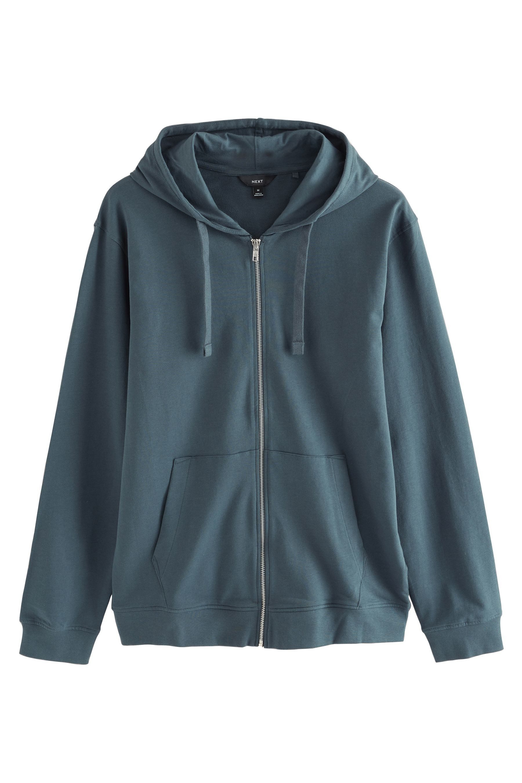 Kapuzensweatshirt Leichte Velours-Kapuzenjacke mit Reißverschluss
