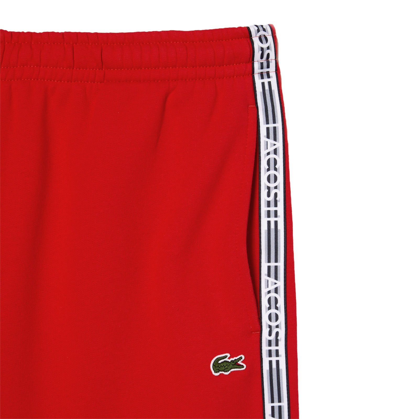 Shorts rouge mit Logo-Streifen Shorts S5H Lacoste