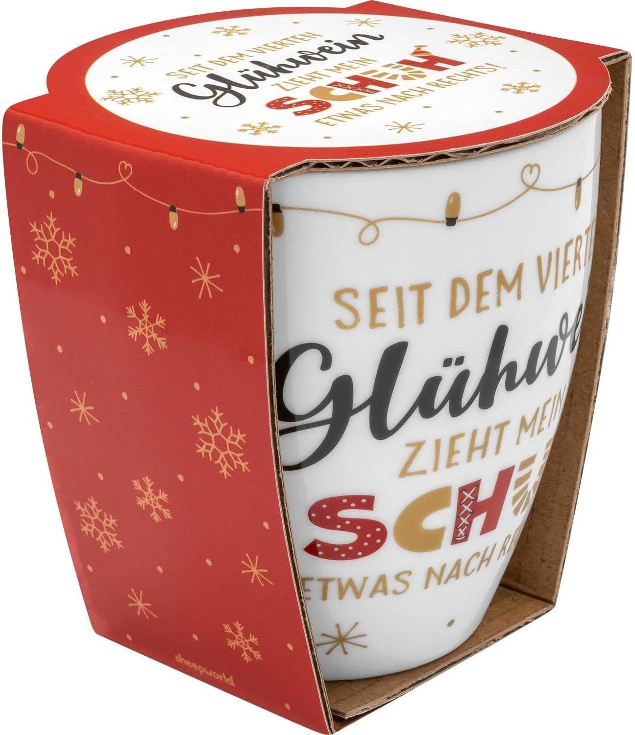 Sheepworld Tasse Weihnachtstasse Winter Kaffee Tee Tasse Becher 45 cl Porzellan, Material: Porzellan
