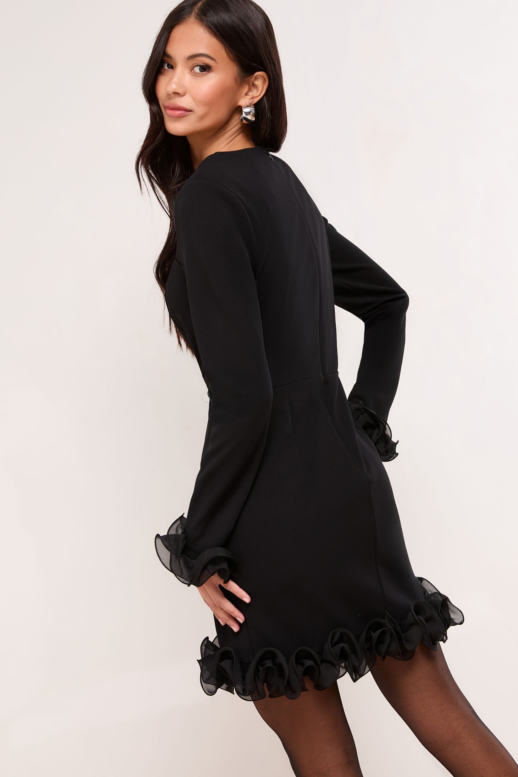 LIPSY Minikleid Lipsy Minikleid mit Rüschen, günstig online kaufen