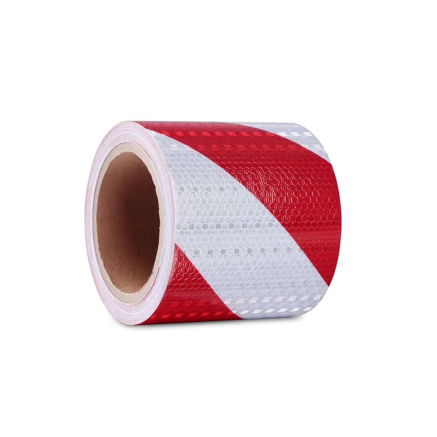 FELIXLEO Reflektorband Reflektierendes Klebeband Rot Weiß, 10 cm x 20 m, wasserdicht, (1 St)
