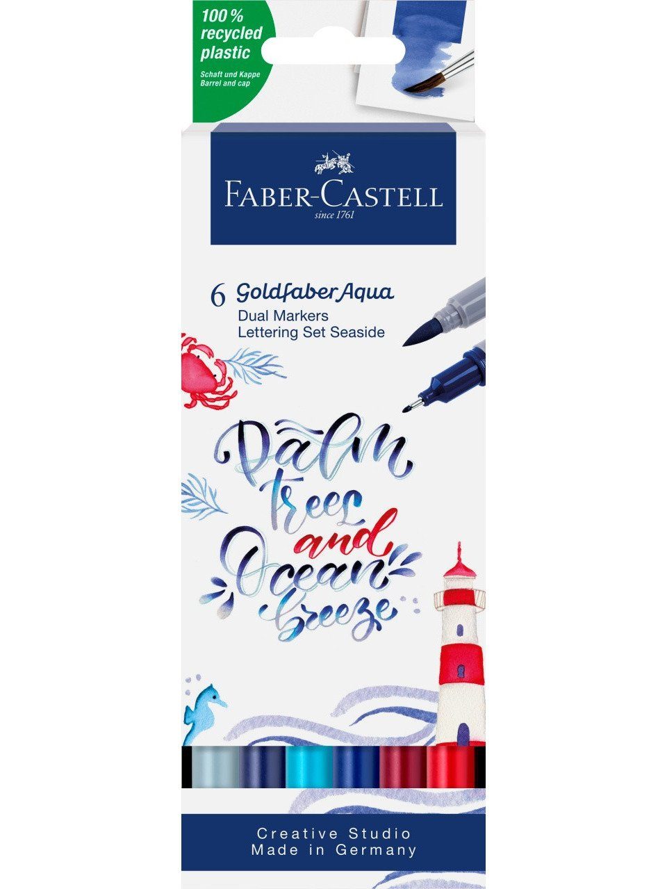 Faber-Castell Marker Faber-Castell Marker Tuschestift PAP Dual 5er set