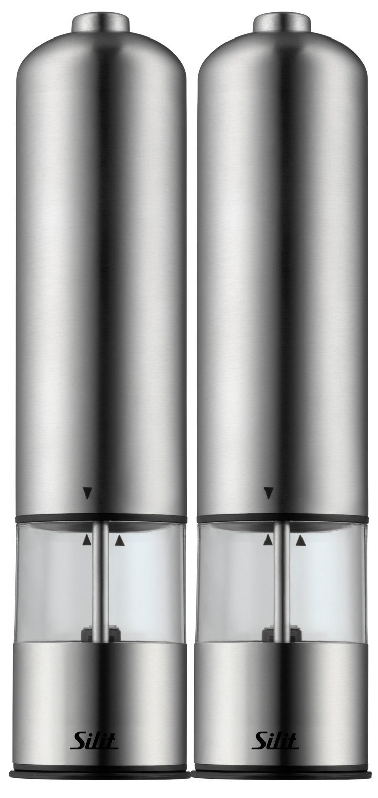 Silit Gewürzmühle, (2 Stück), integrierte Beleuchtung, Aromaschutzdeckel, Keramikmahlwerke