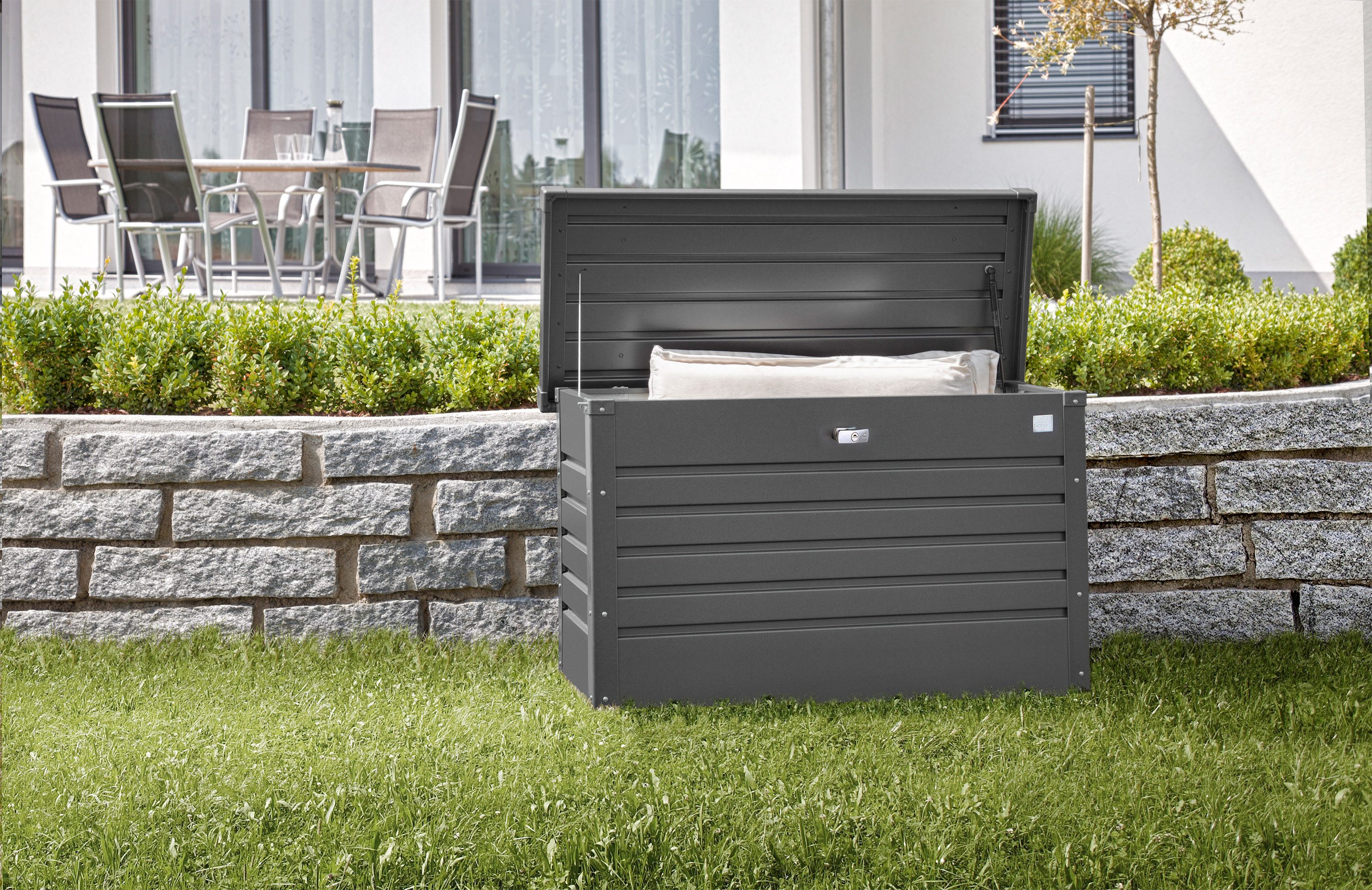 Biohort Gartenbox FREIZEITBOX Gr. 100, verschiedene Farben, 101x46x61 cm, Formschöne & langlebige Box