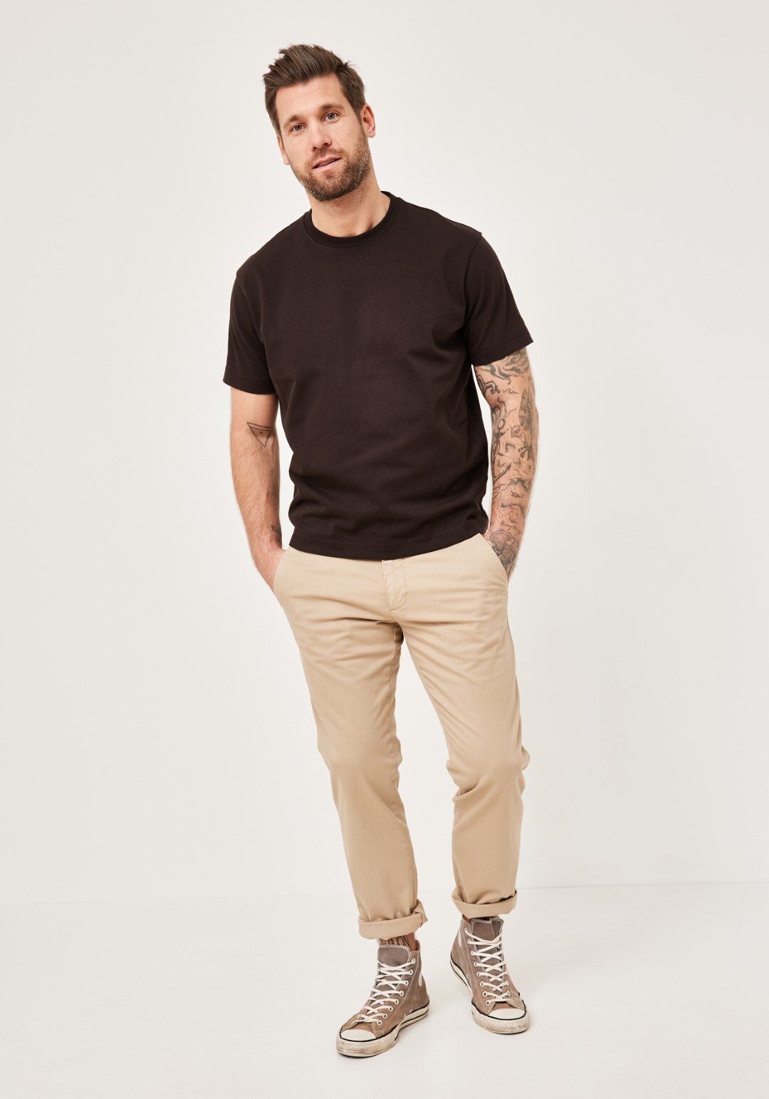 Redpoint Chinohose JASPER Slim-Fit Chinos mit Stretchanteil aus der 16 Shades Edition
