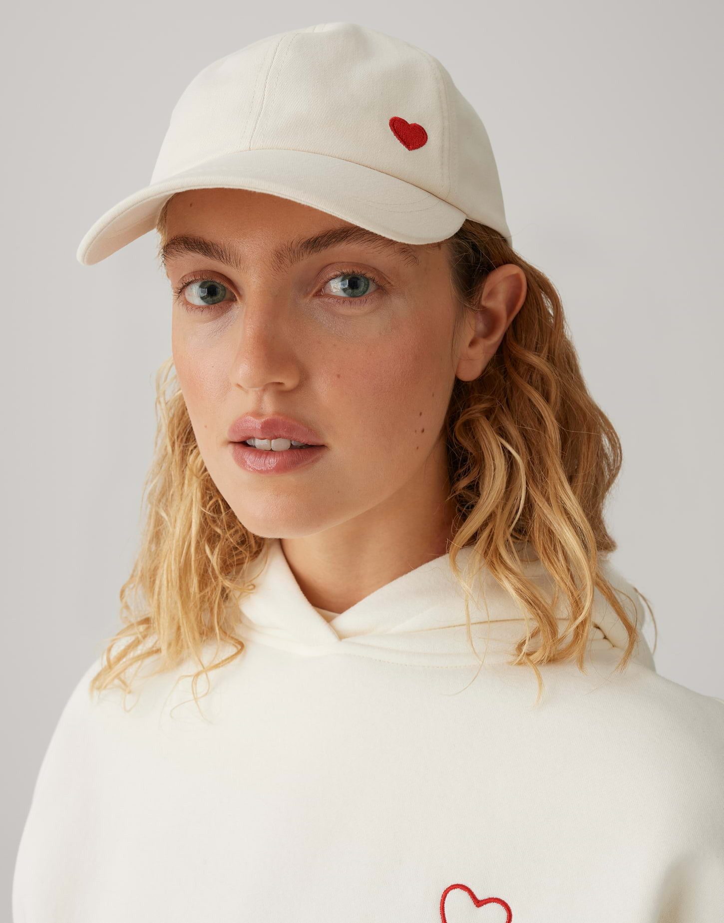 OPUS Baseball Cap Alovely cap aus Canvas mit Herzstickerei