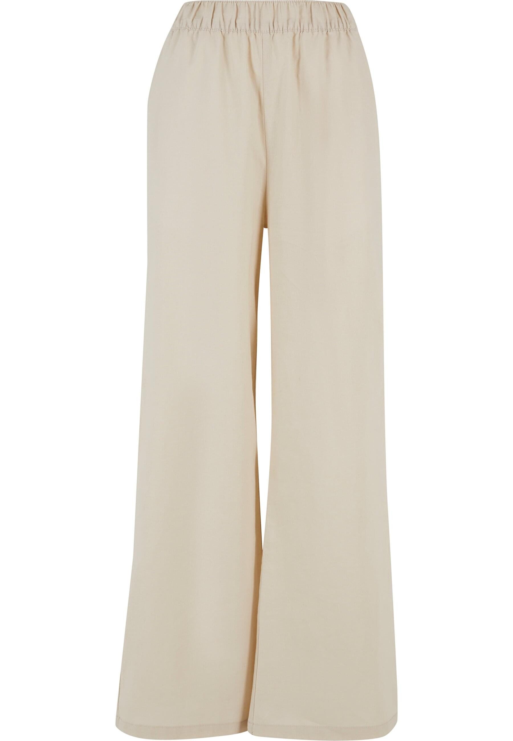URBAN CLASSICS Stoffhose Urban Classics Damen Ladies Linen Mixed Wide Pants günstig online kaufen