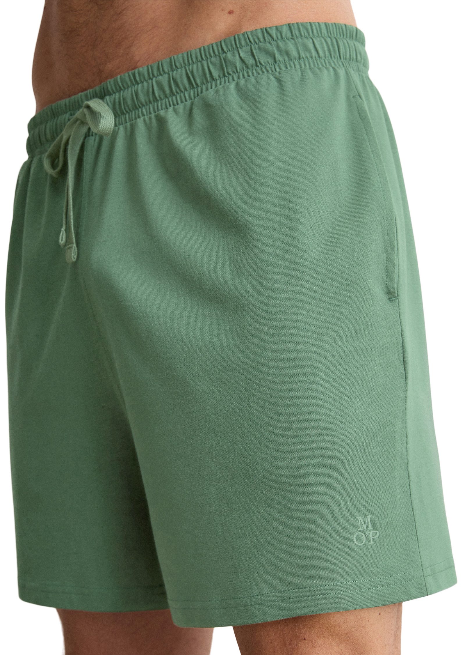 Marc O'Polo Relaxshorts Mix & Match Cotton mit seitlichen Taschen, Bindeband, Gummizug