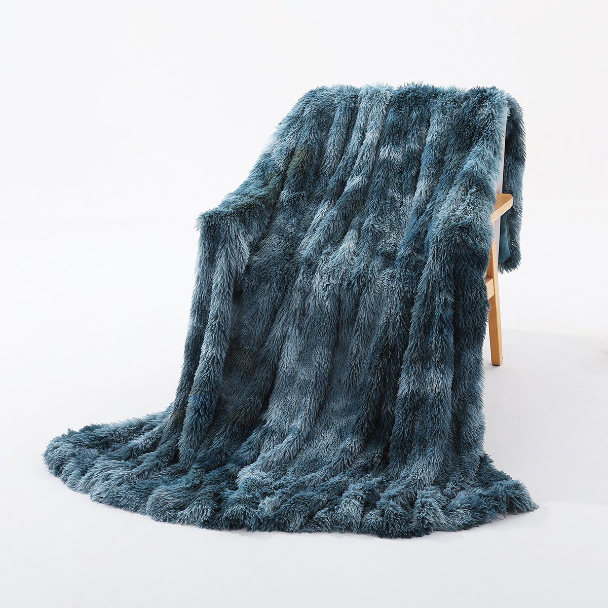 Rosnek Tagesdecke Reversible Lange Zottelige, Tie-Dye günstig online kaufen
