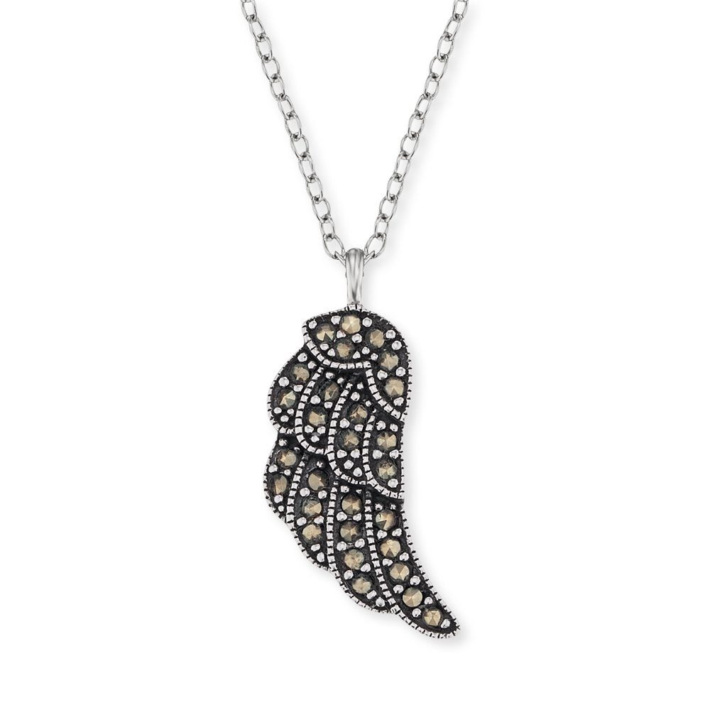 Engelsrufer ERN-GINKO-MA Ginko Women's Necklace 50 cm Silver Grey, One Size