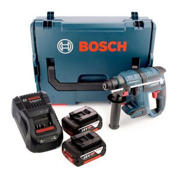 Bosch Professional Schlagbohrmaschine Bosch GBH 18 V-EC Akku Bohrhammer 18V 1,7J SDS plus Brushless + 2x Akku 5,0Ah + Ladegerät + L-Boxx
