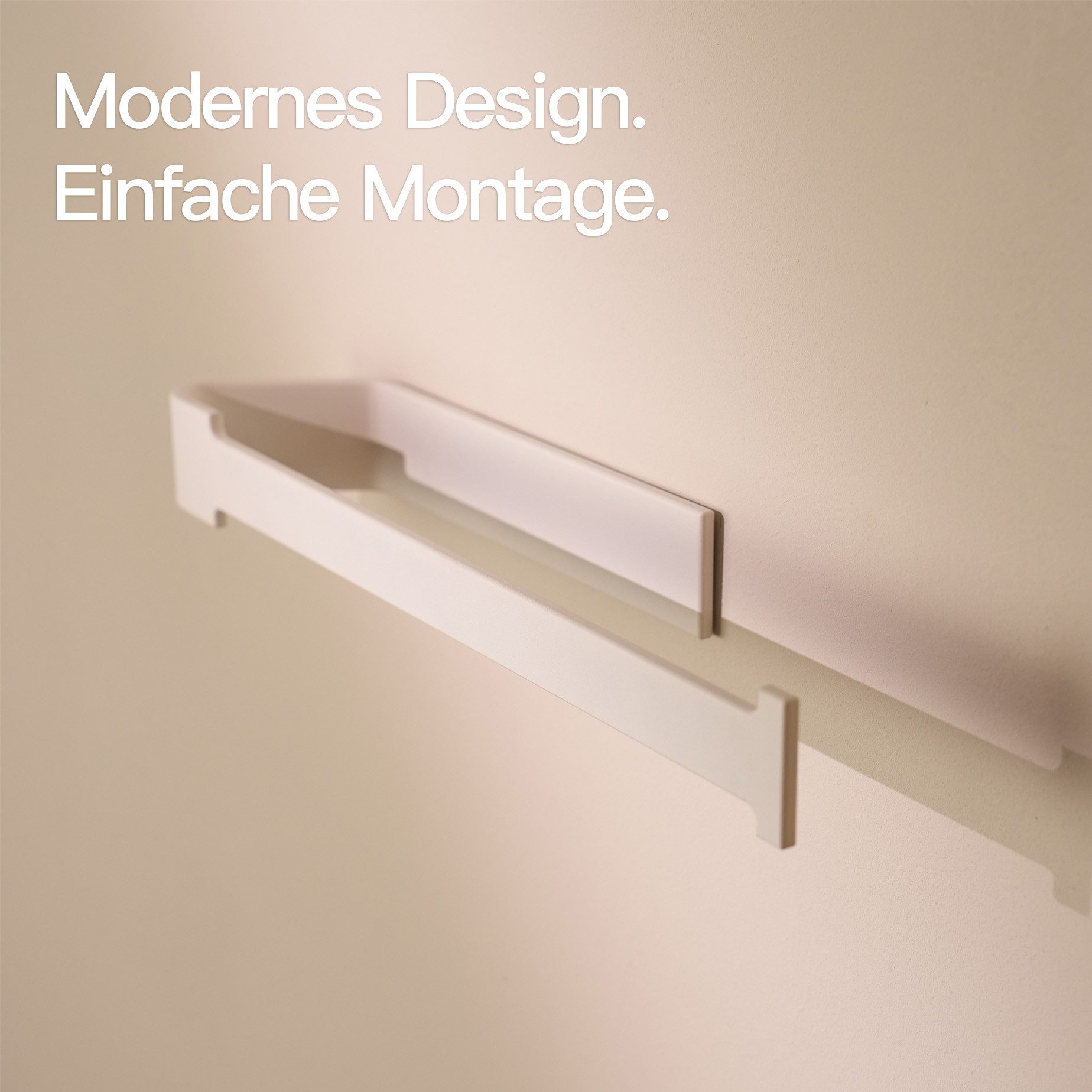 Designfabrik Hamburg Küchenrollenhalter DFHH KRH, Aluminium Vollmaterial, ohne Bohren, abrutschsicher