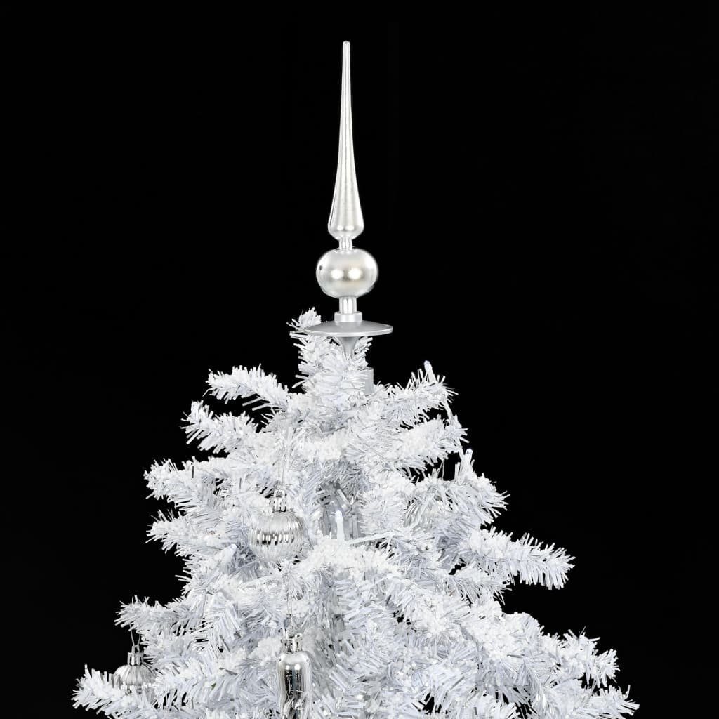 mit 140 Schirmfuß Weihnachtsbaum Höhe und Weiß Künstlicher DOTMALL Tannenbaum 70 Zweigen, cm