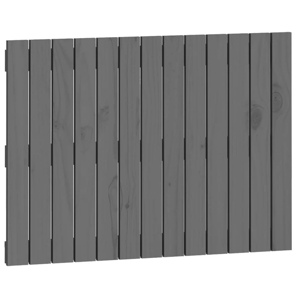 (1 St) Massivholz vidaXL 82,5x3x60 cm Grau Kiefer, Wand-Kopfteil Kopfteil