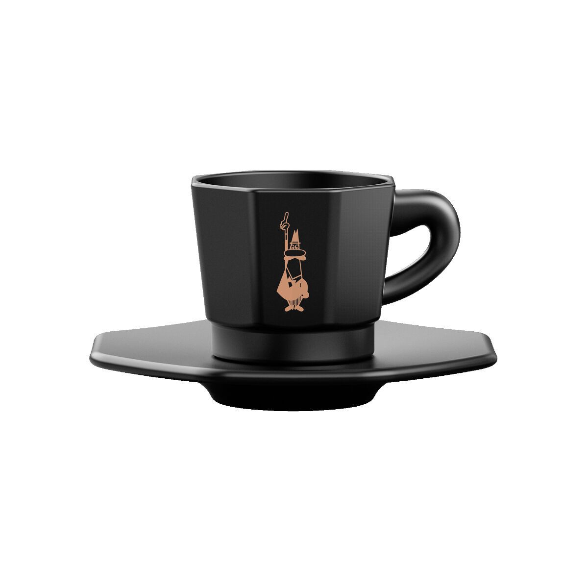 BIALETTI Gläser-Set, Satz von Kaffeetassen Bialetti 700000671 Schwarz Porzellan 75 ml