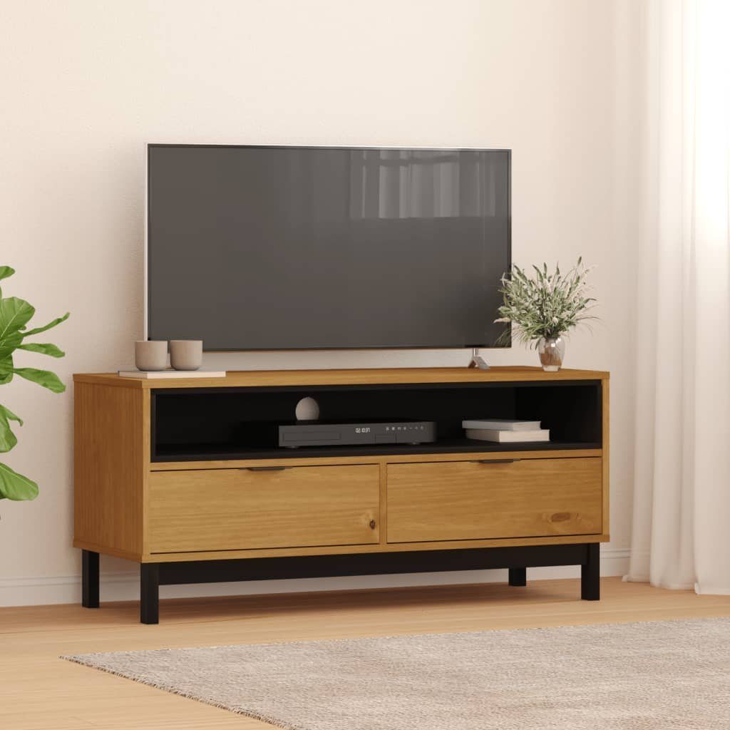 vidaXL TV-Schrank TV-Schrank FLAM 110x40x50 cm Massivholz Kiefer
