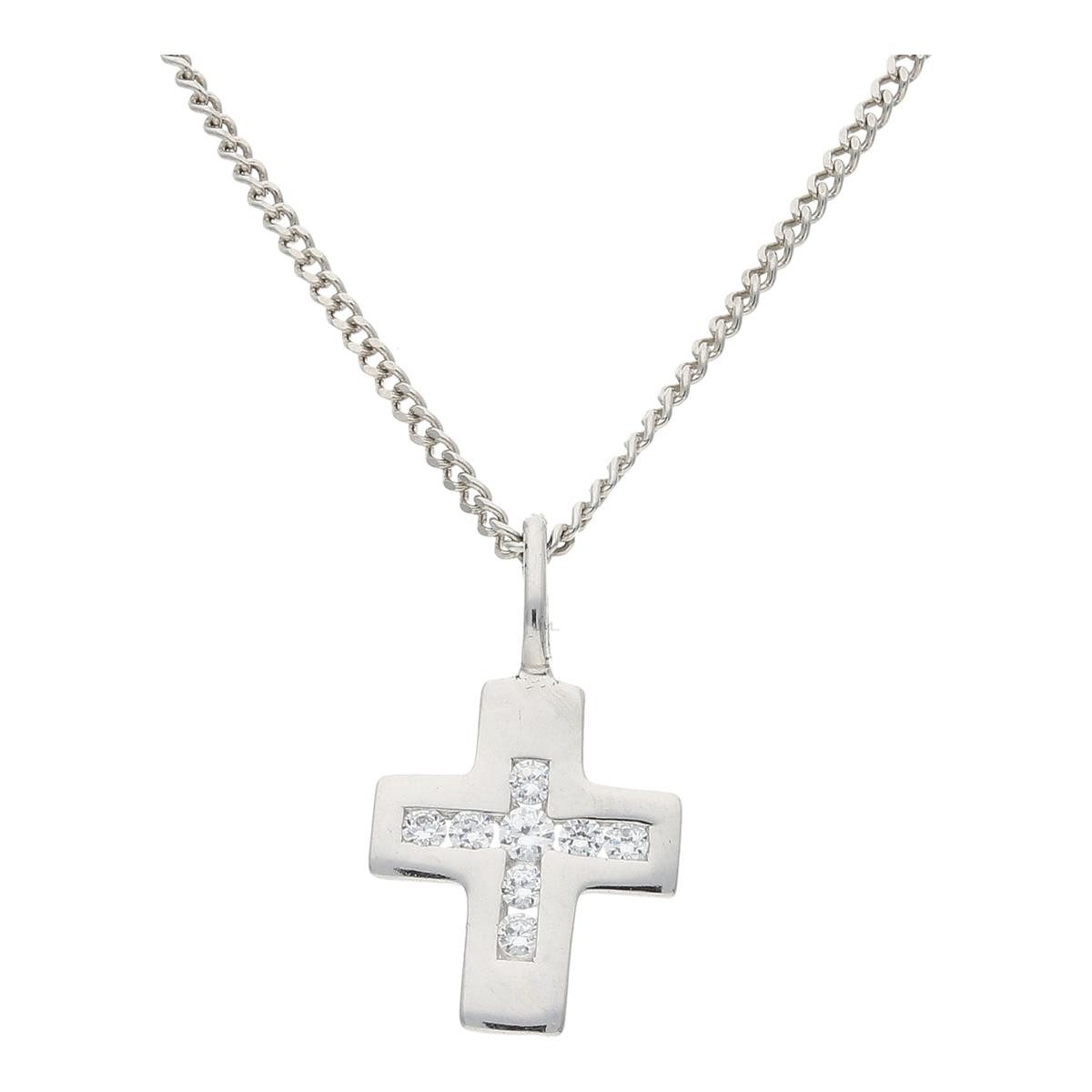 Kettenanhänger JuwelmaLux Anhänger 925/000 Sterling Silber, Zirkonia JL22-02-0304