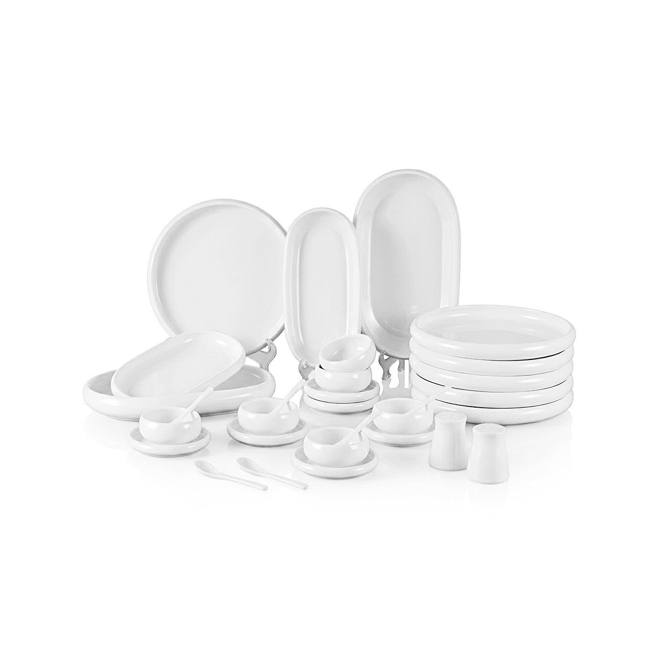 Almina Frühstücks-Geschirrset Belicia (30-tlg), 6 Personen, Porzellan, aus hochwertigem Porzellan - 30-teiliges Set