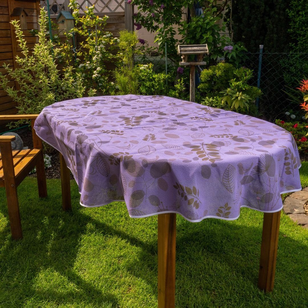 laro Tischdecke Gartentischdecke Wetterfest Rutschfest Oval günstig online kaufen