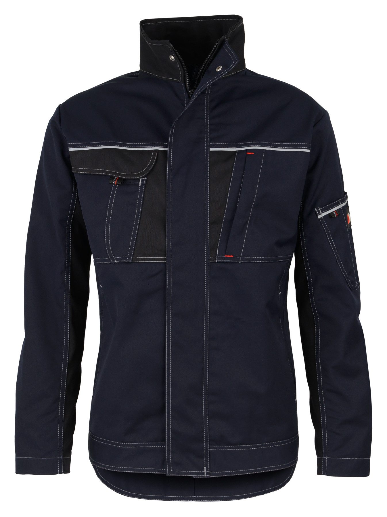 BEB Arbeitsjacke beb HANDWERK Herren Bundjacke INFLAME Polyestermix Blau/Schwarz