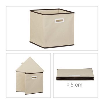 relaxdays Faltbox 4 x Faltbox beige