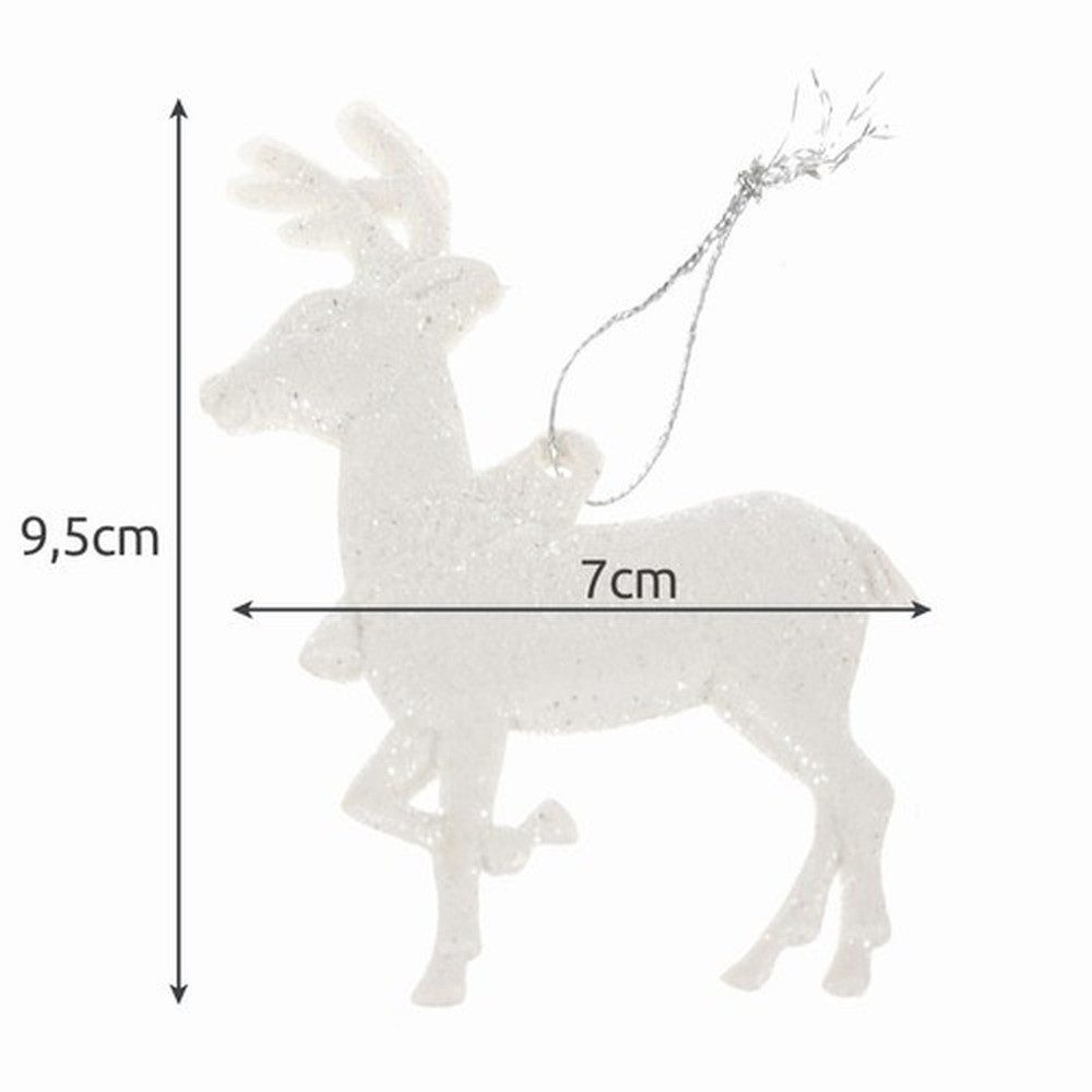 Ruhhy Weihnachtsbaumkugel Weihnachtsanhänger Rentier Kugeln (9 St), ohne scharfe Kanten, ideal auch für Haushalte mit Kindern