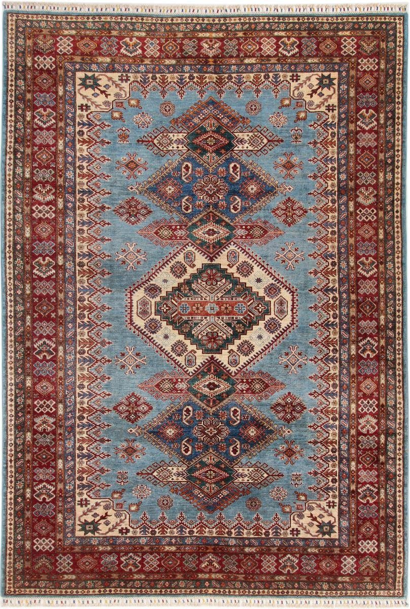 Orientteppich Kazak 206x310 Handgeknüpfter Orientteppich, Nain Trading, rechteckig, Höhe: 5 mm