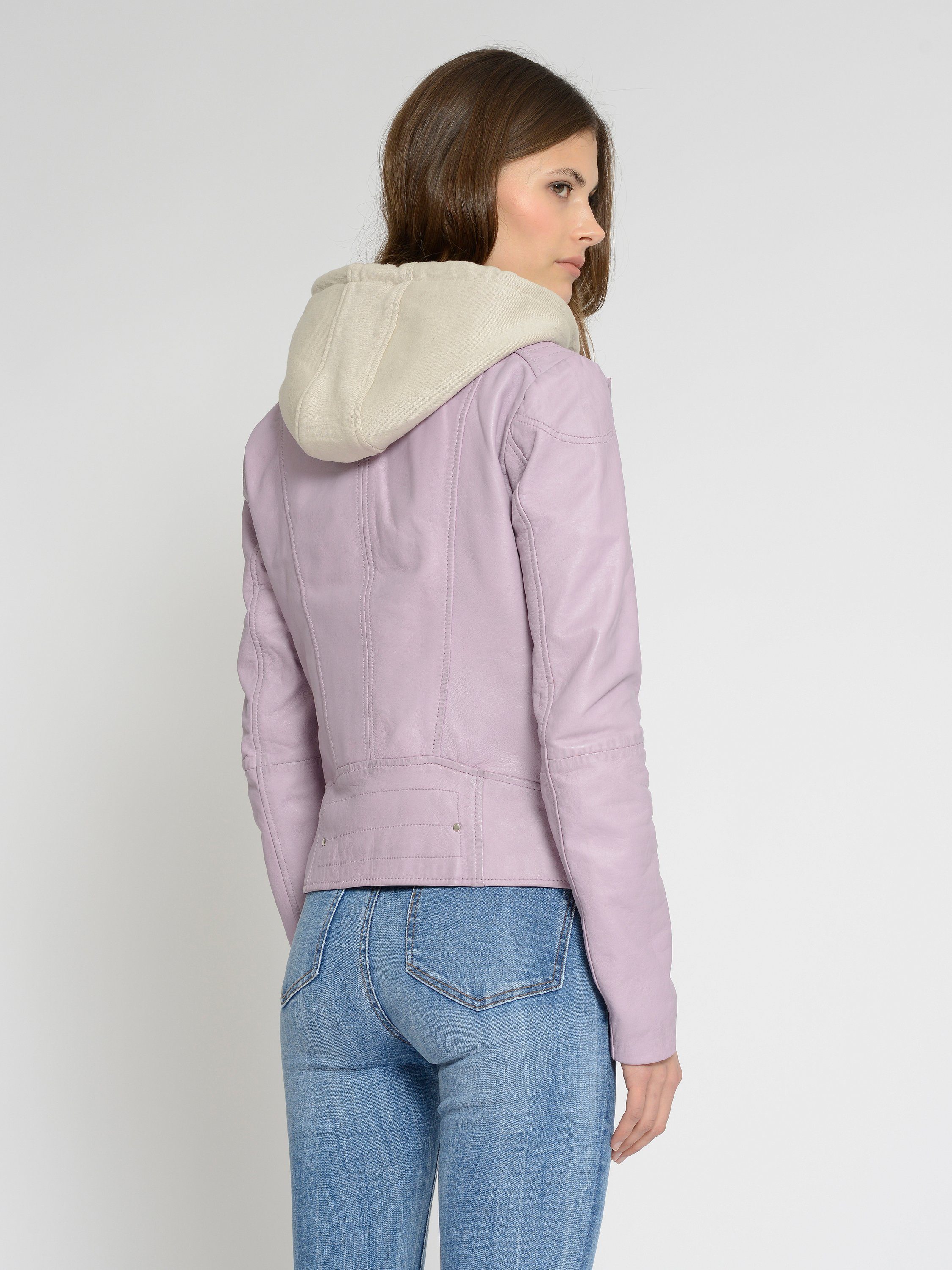 Lederjacke Maze Mico breeze violet