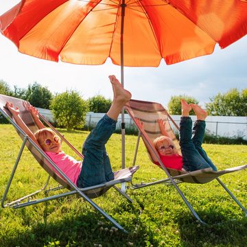 relaxdays Schirmhalter Rasendorn für Sonnenschirm