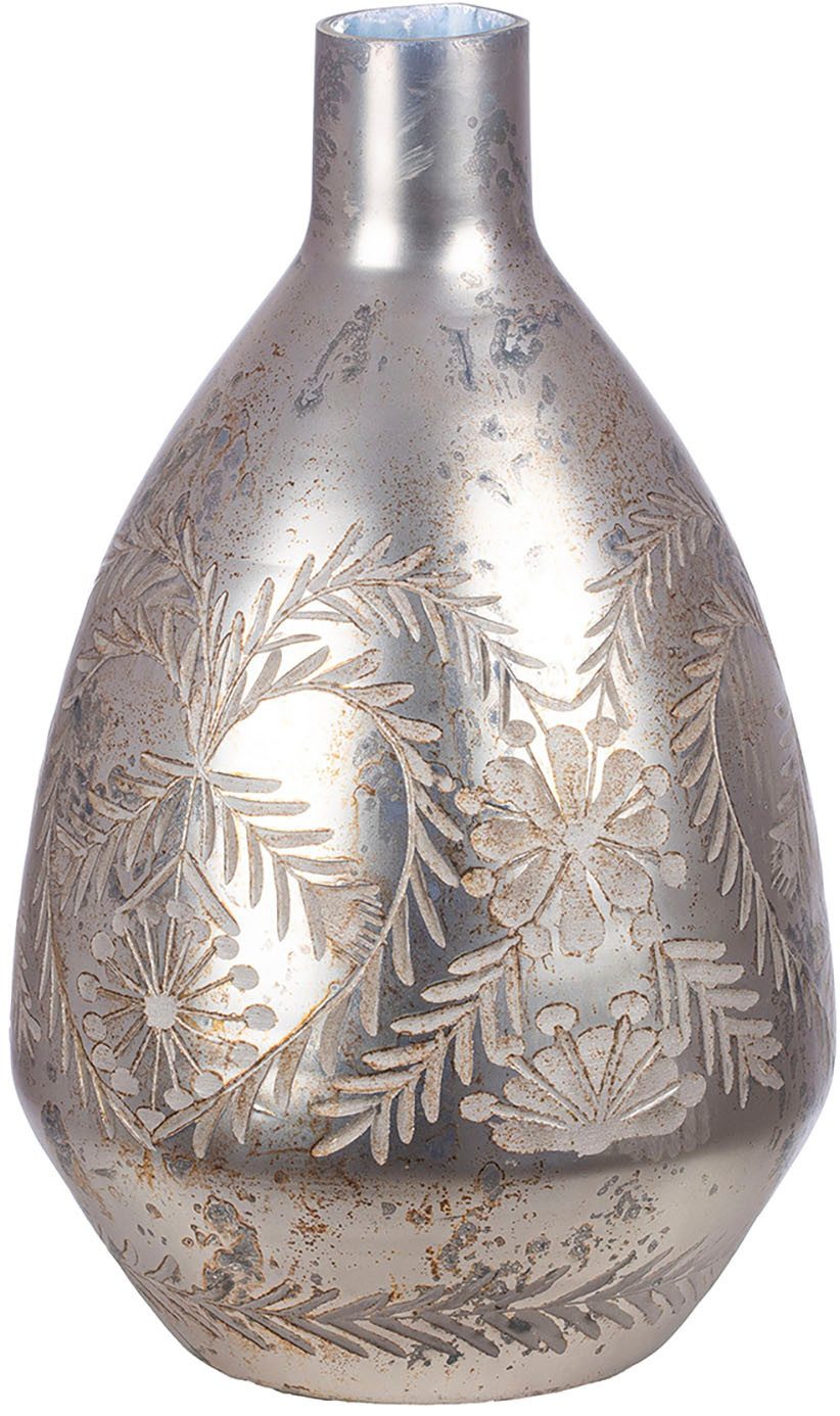 Bodenvase Vase Peso, grau H.43 cm