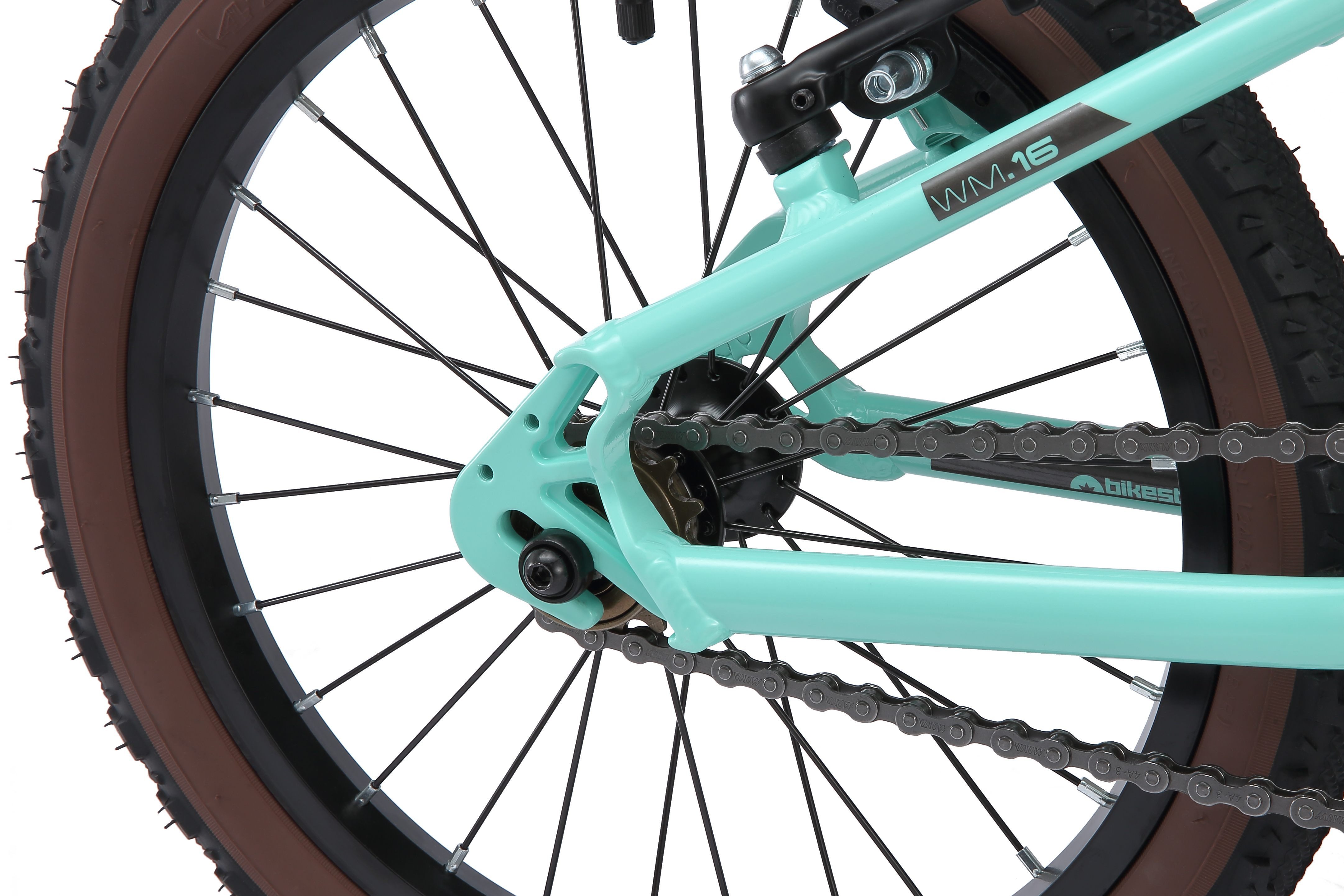 Bikestar Kinderfahrrad Leichtgewicht 6 kg 16 Zoll Aluminium ab 4 Jahre, 1 Gang, Reflektierende Reifen, leichtes Treten, ergonomischer Rahmen