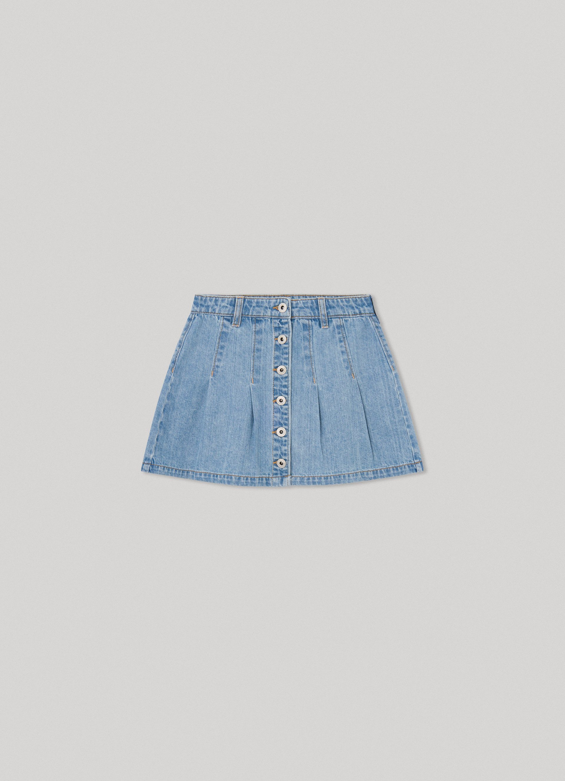 Pepe Jeans A-Linien-Rock mit durchgängiger Knopfleiste günstig online kaufen