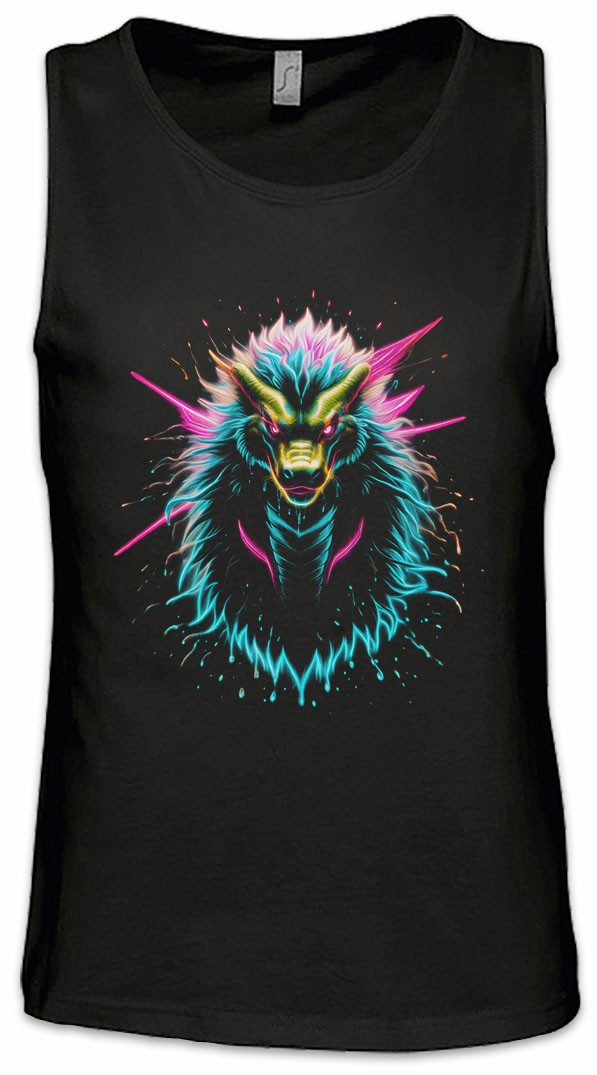 Urban Backwoods Tanktop Spirit Animal Snake Ärmelloses T-Shirt Schlange Cobra Serpent Totem Native American Inspired Sacred