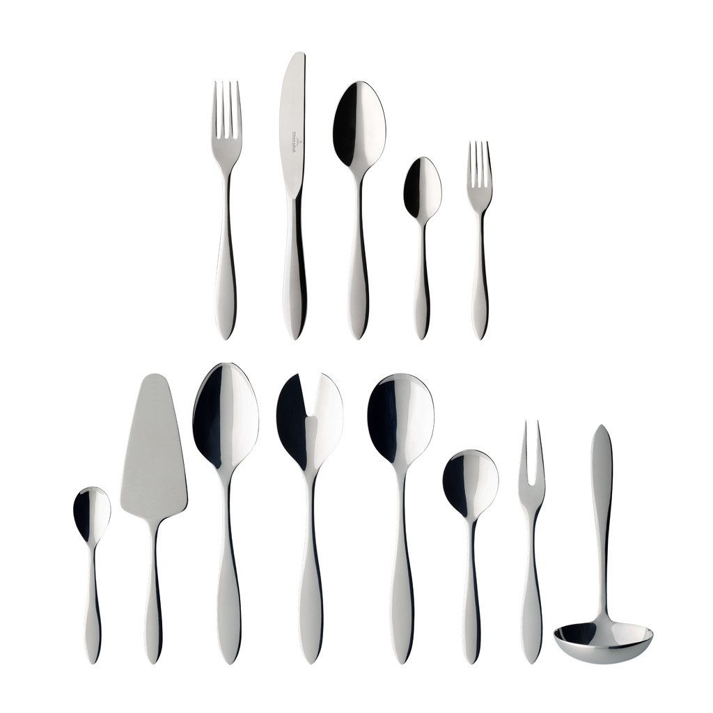 Villeroy & Boch Besteck-Set Arthur Tafelbesteck 68-teilig (68-tlg), 12 Personen, Edelstahl, Edelstahl, 68 Stck, spülmaschinenfest